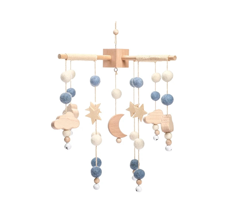 Wooden Baby Rattle Mobile