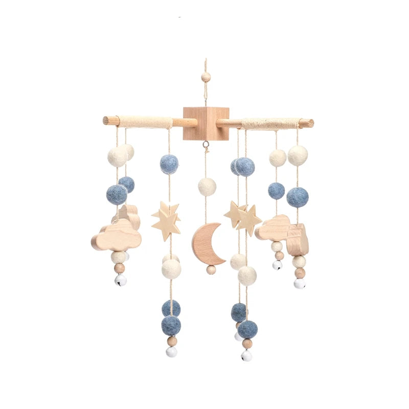 Wooden Baby Rattle Mobile