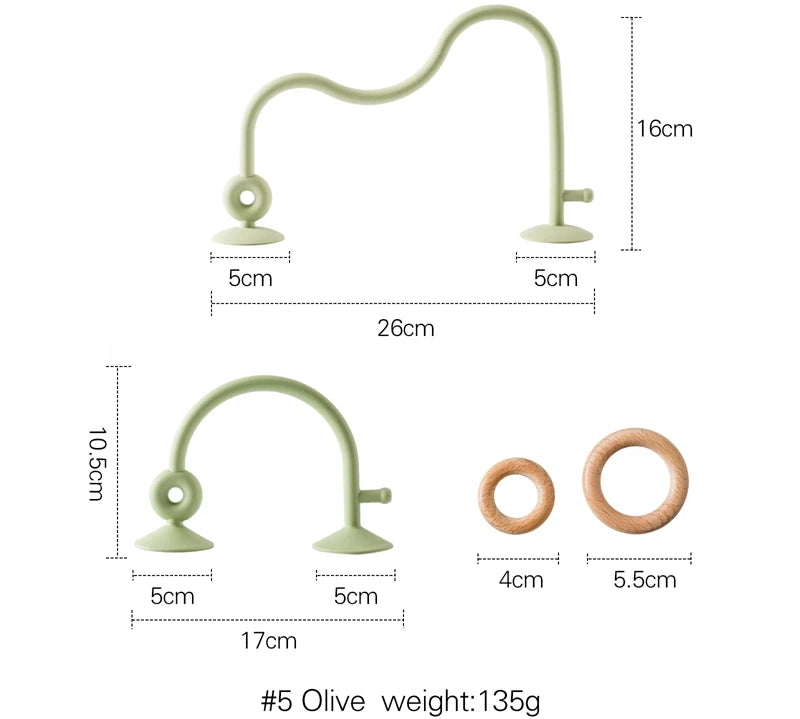 Wood & Silicone Baby Teether