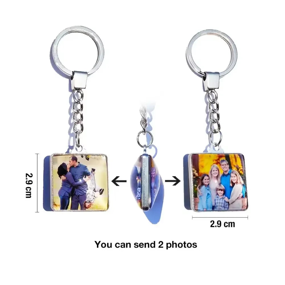 Custom Double-Sided Photo Keychain