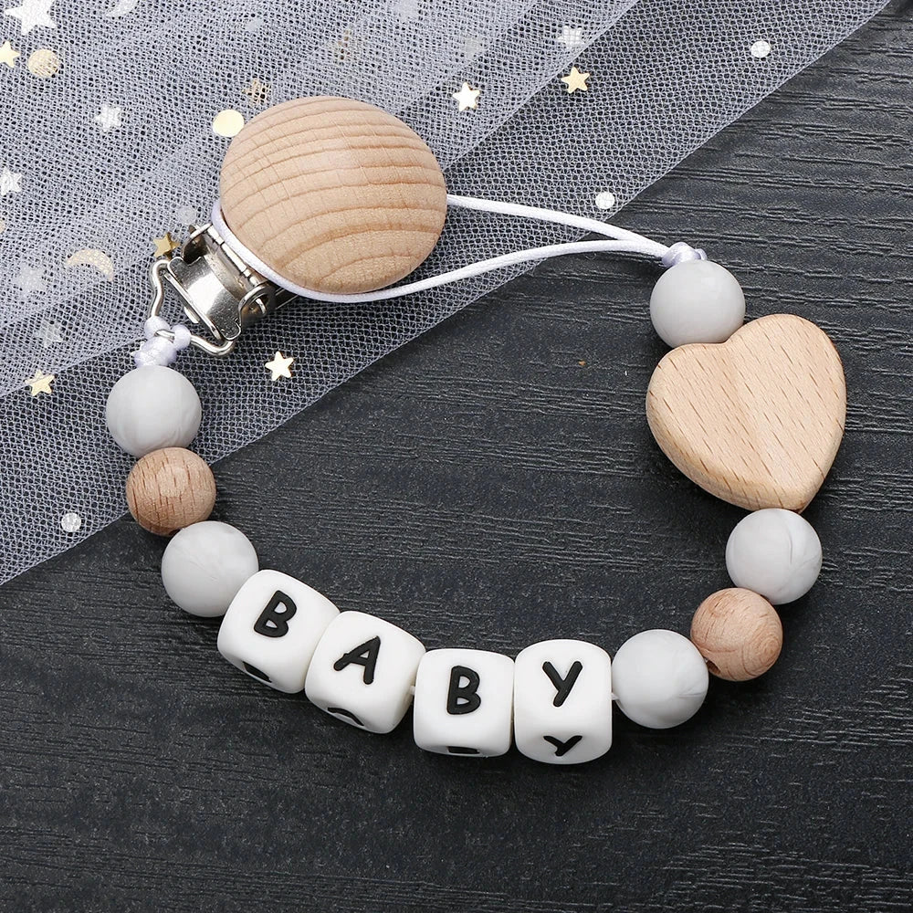 Unique personalized pacifier clip for babies