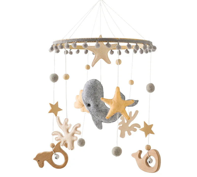 Wooden Crib Mobile Toy