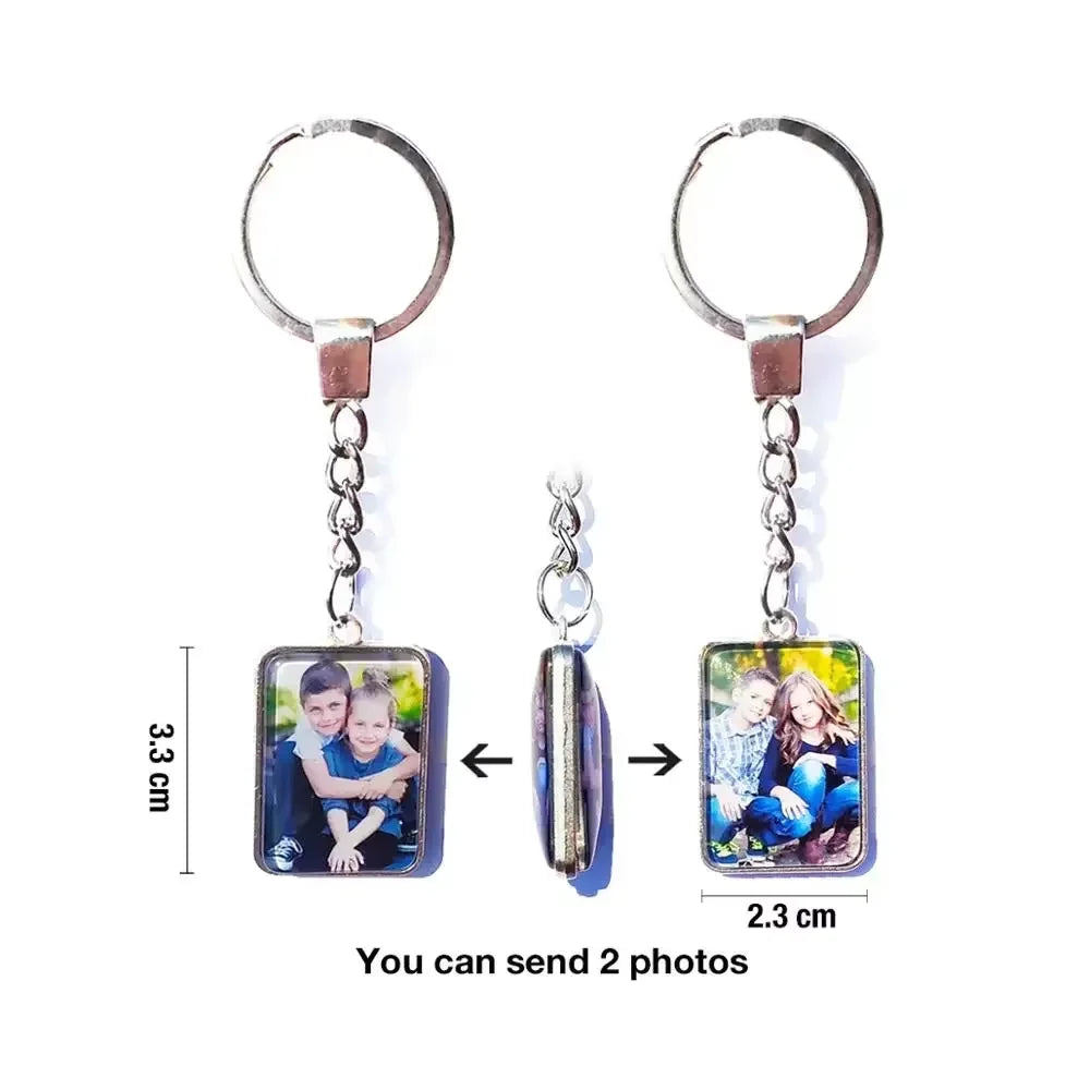 Custom Double-Sided Photo Keychain