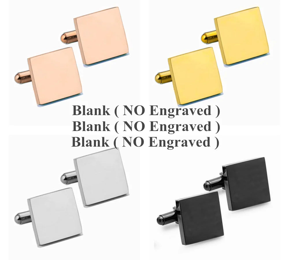 Custom Engraved Groom Cufflinks