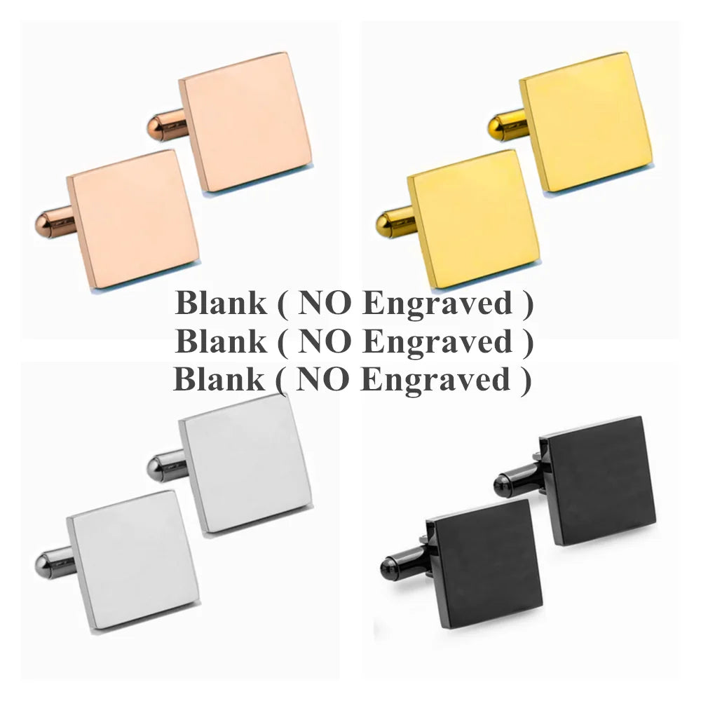 Custom Engraved Groom Cufflinks