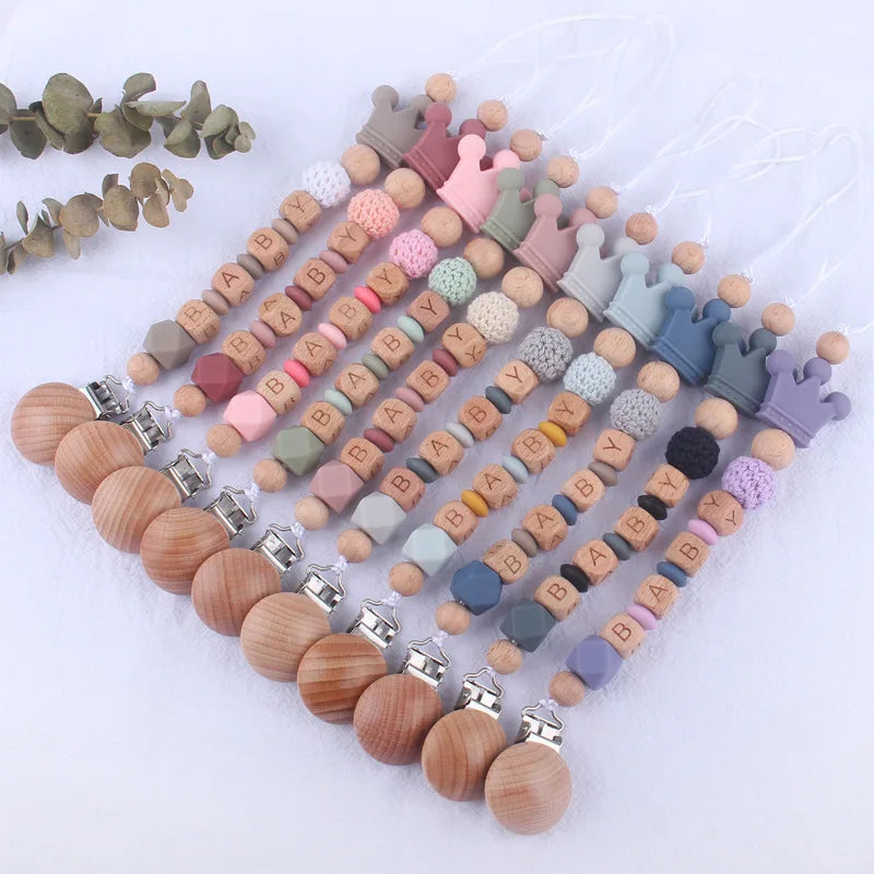 Handmade custom pacifier clip with safe materials