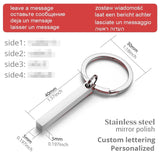 Personalized 3D Bar Keychain