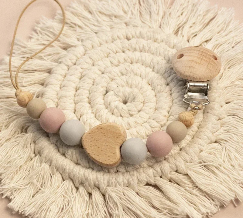 Custom Name Wooden Pacifier Chain