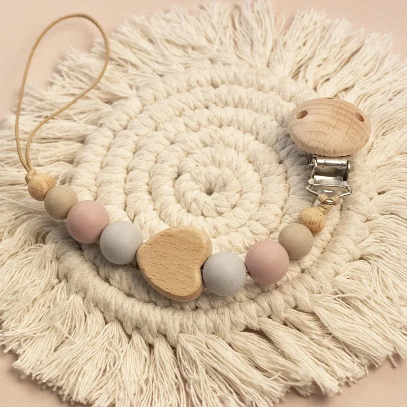 Custom Name Wooden Pacifier Chain