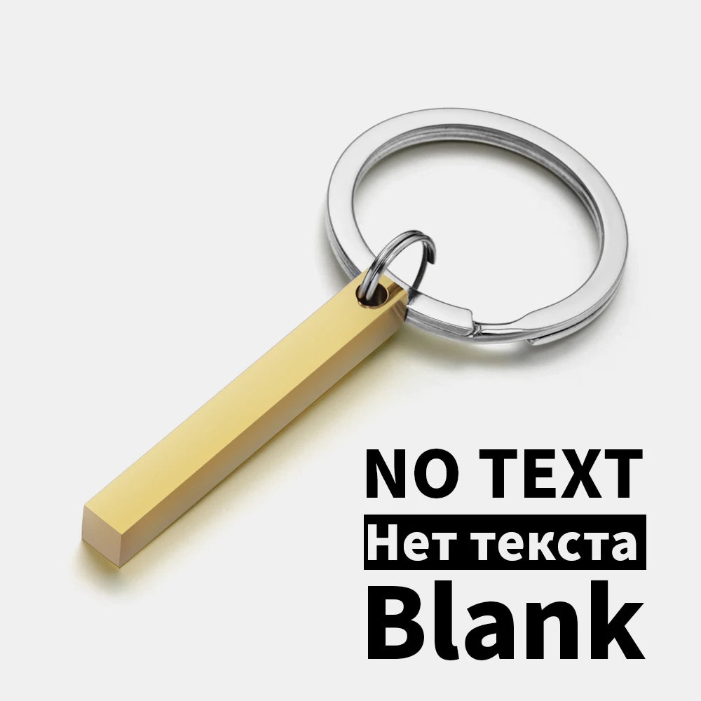 Personalized 3D Bar Keychain