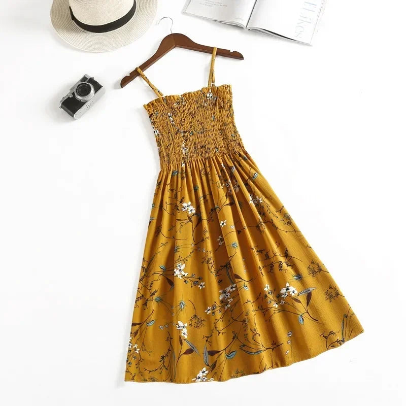 Summer Chiffon Camisole Sleeveless Dress 2025