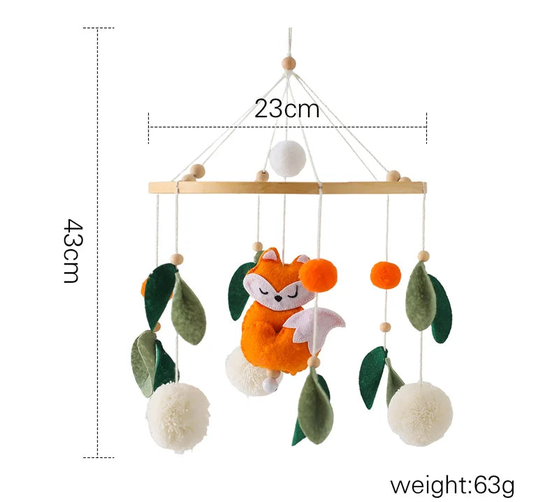 Wooden Baby Rattle Mobile
