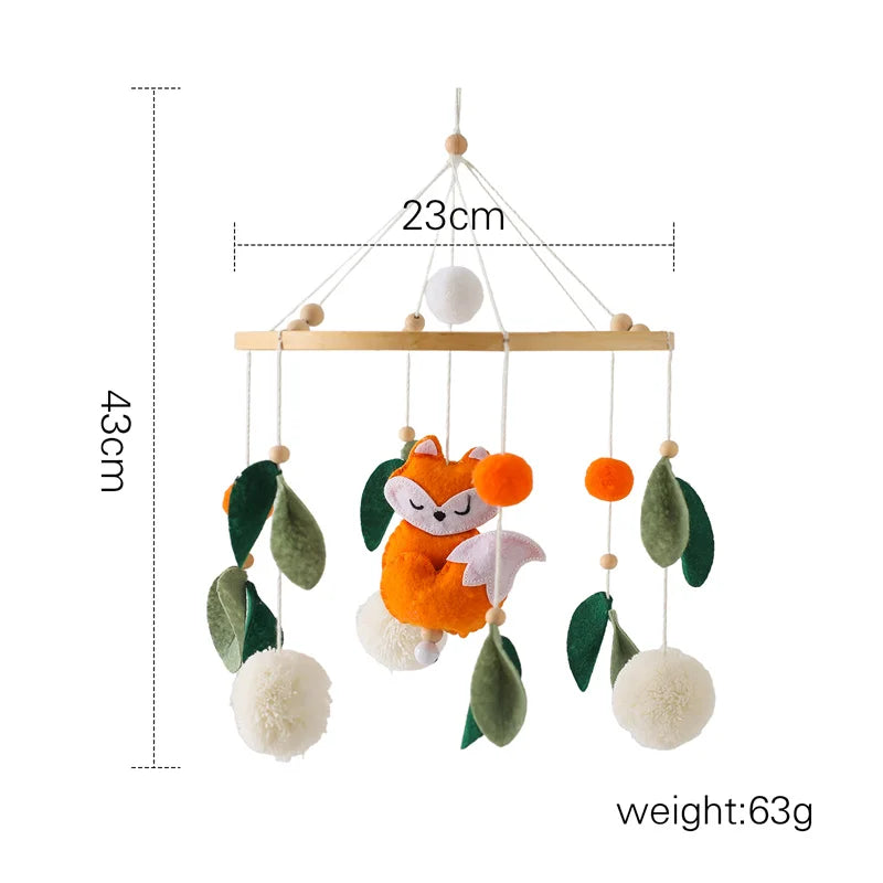 Wooden Baby Rattle Mobile