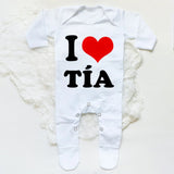 I Love Papa Mama Baby Romper