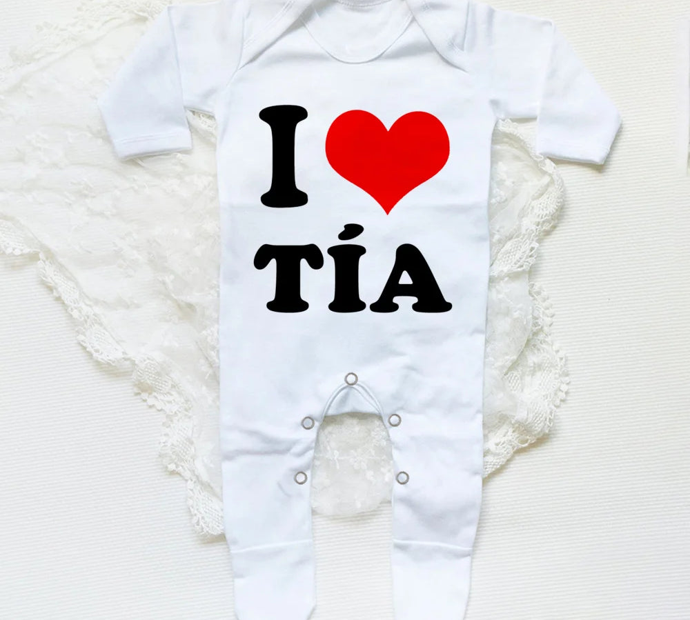 I Love Papa Mama Baby Romper
