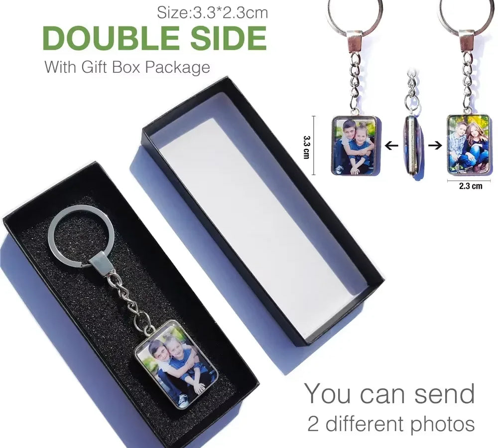 Custom Double-Sided Photo Keychain