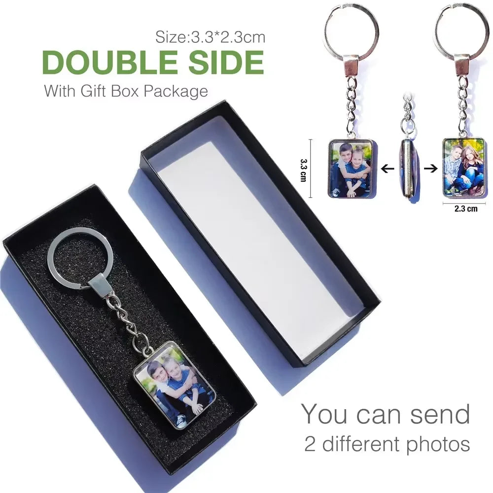 Custom Double-Sided Photo Keychain