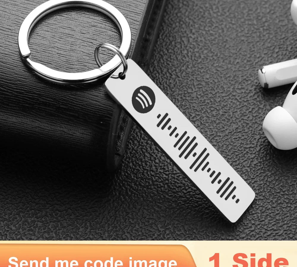 Personalized Spotify Code Keychain