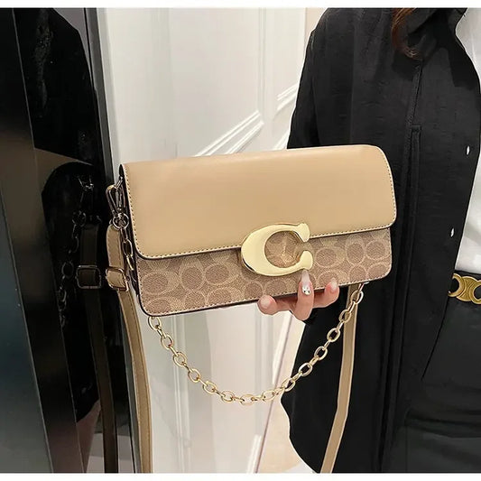 2025 New! High - End Women's C - Style Small Square Bag with Organizer