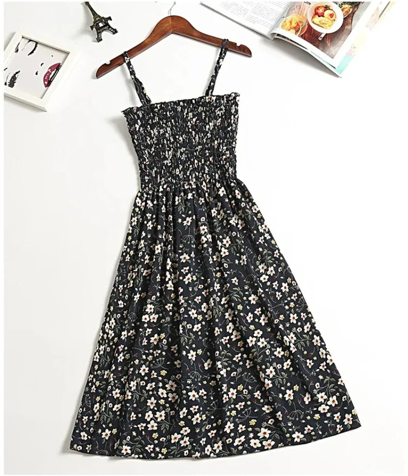 Summer Chiffon Camisole Sleeveless Dress 2025