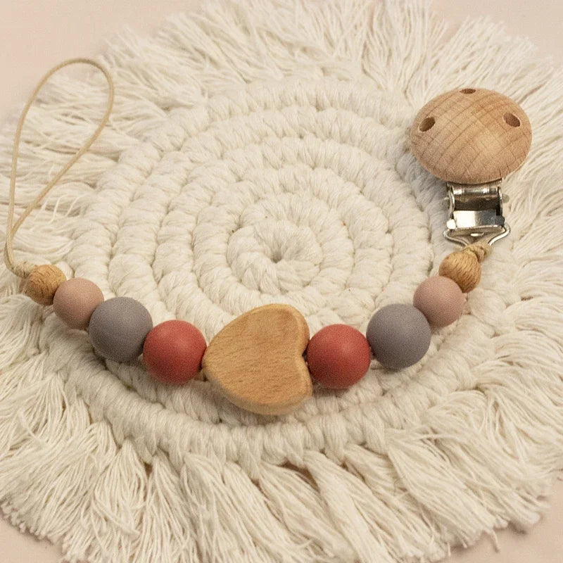 Custom Name Wooden Pacifier Chain