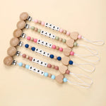 Custom baby pacifier holder clip with engraved name