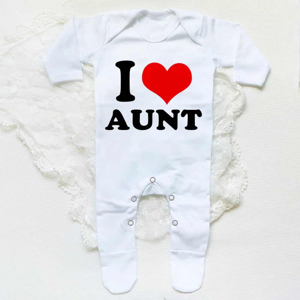 White infant romper for parents appreciation