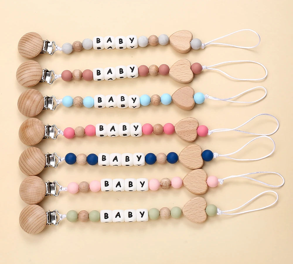 Unique personalized pacifier clip for babies