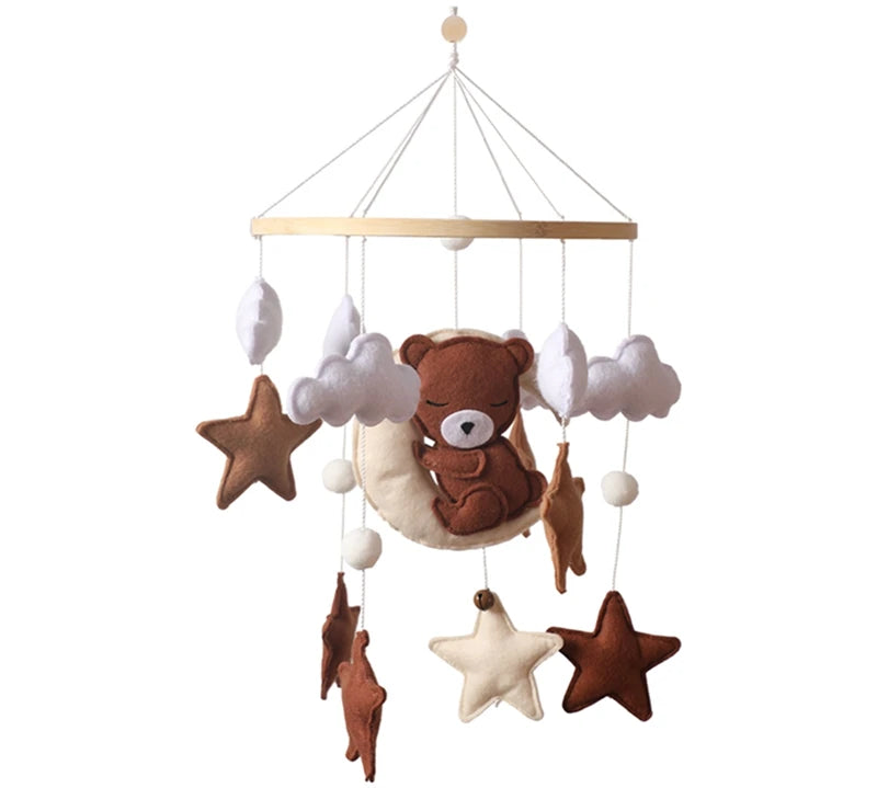 Wooden Baby Rattle Mobile