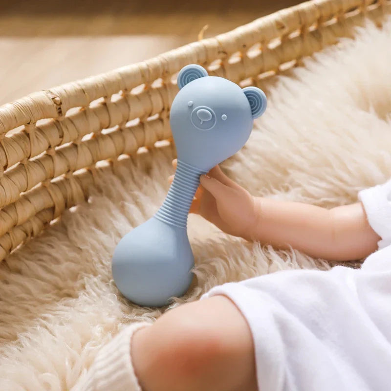 Silicone Baby Sand Hammer Toy
