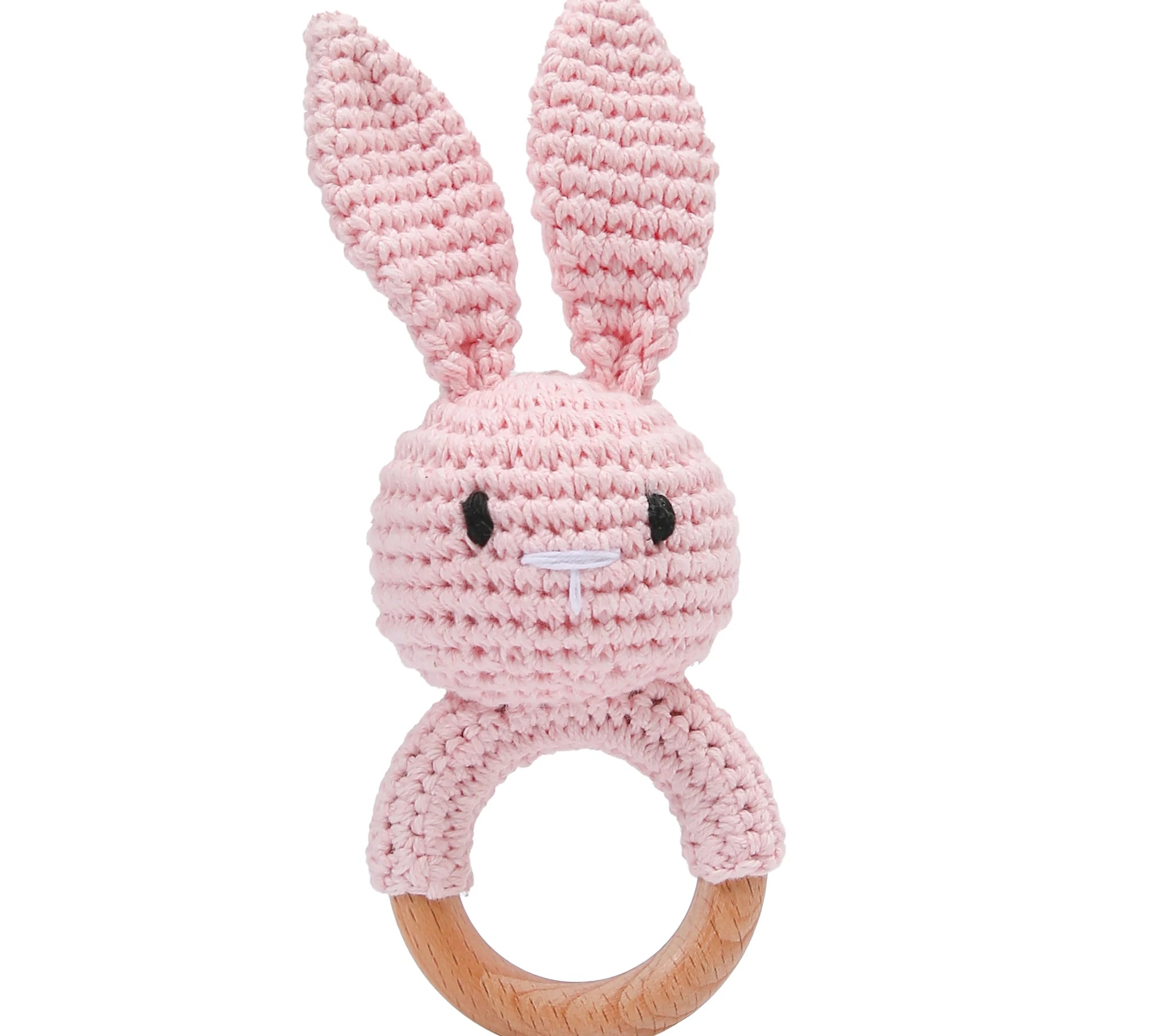 Crochet Animal Baby Rattle Toy