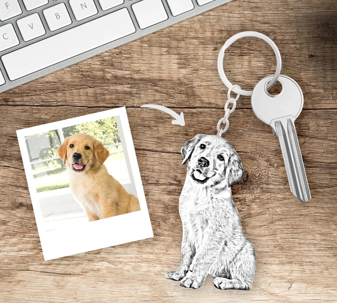 Personalized pet memory necklace featuring a beloved pet
