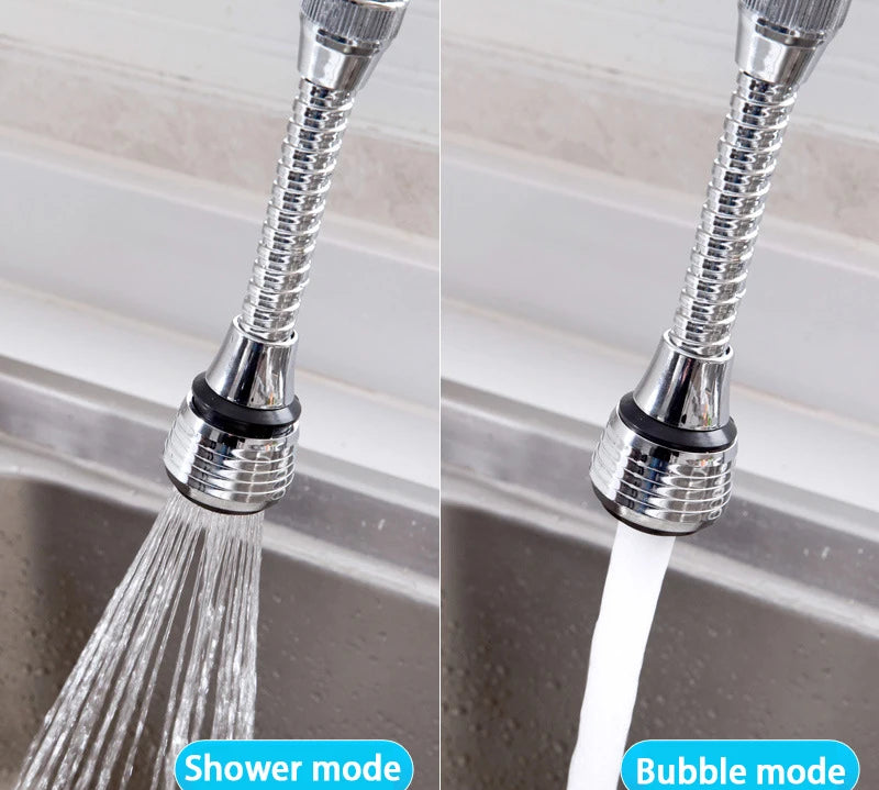 360° rotating extender for faucets, ideal for washing dishes