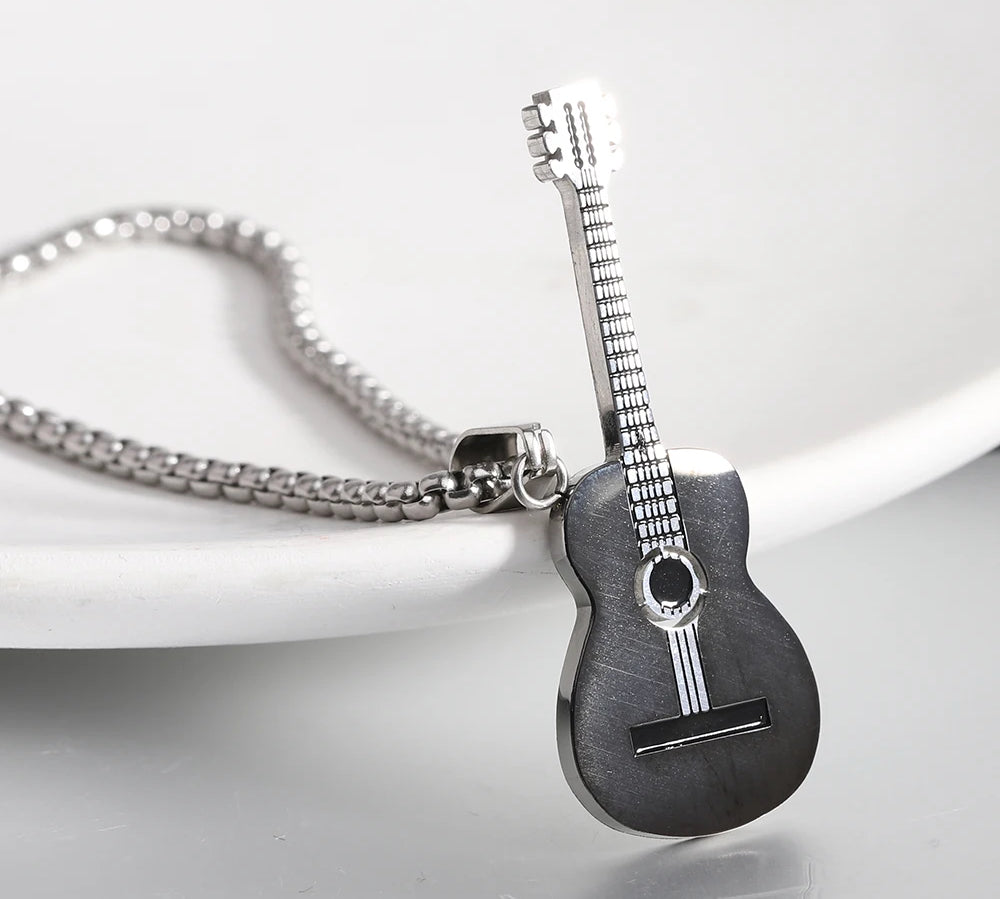 VQYSKO Personalized Guitar Necklace