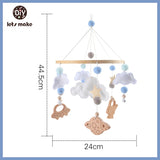 Wooden Baby Rattle Mobile