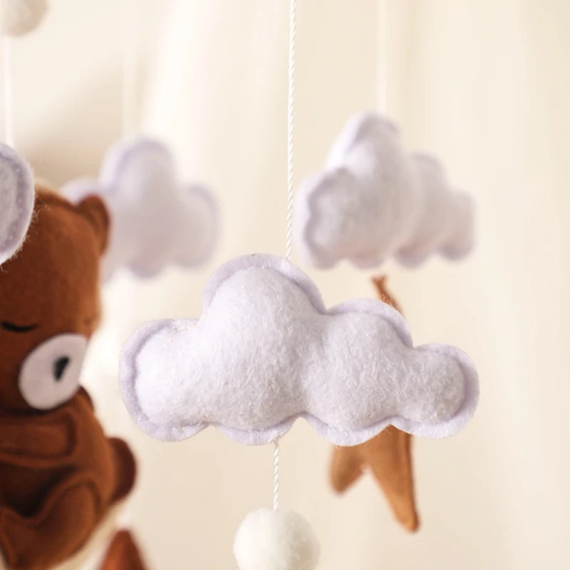 Wooden Baby Rattle Mobile