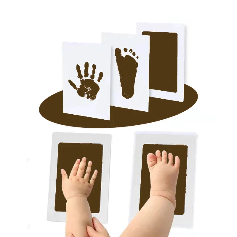 baby shower gift handprint kit with frame