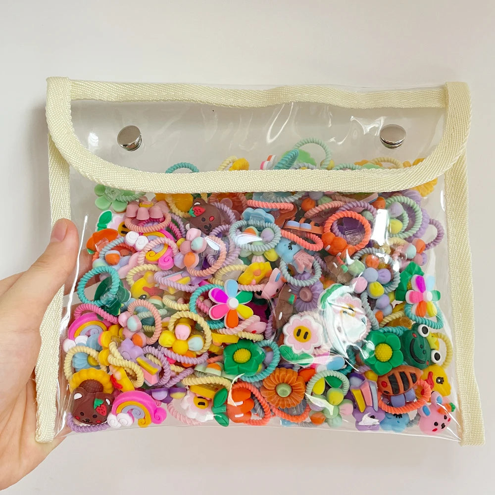 Colorful cartoon hair bands for kids and toddlers