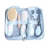 Newborn care kit including nail clippers and brush