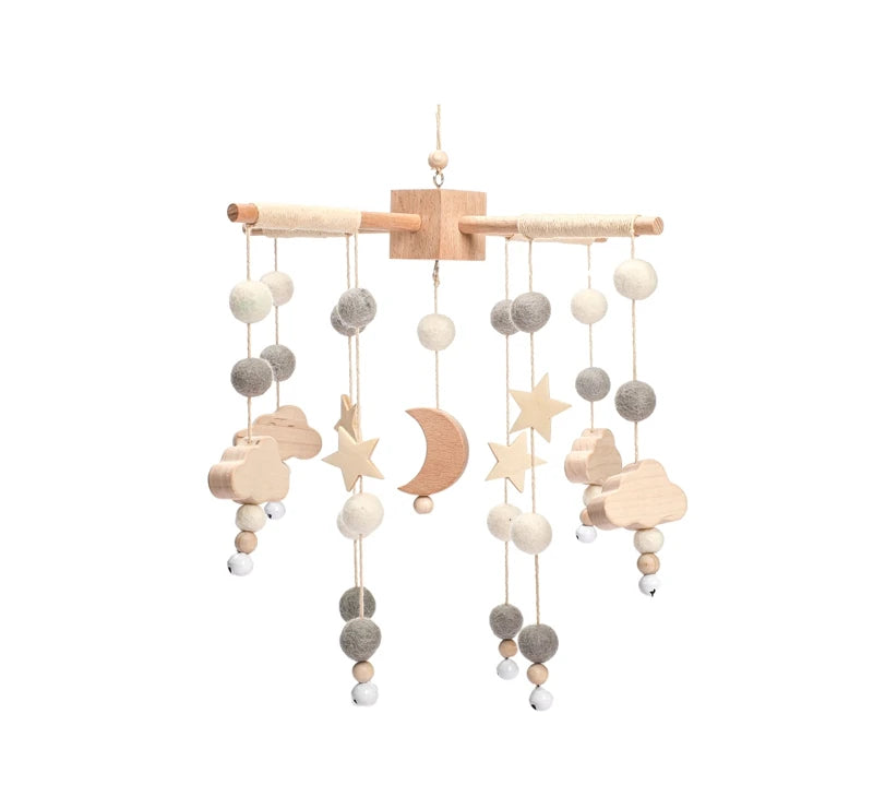 Wooden Baby Rattle Mobile