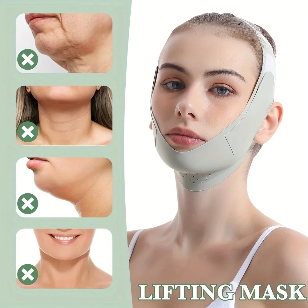 V-line face slimming strap for a defined jawline and smoother skin