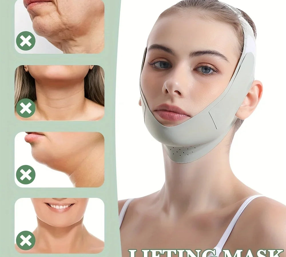 V-line face slimming strap for a defined jawline and smoother skin