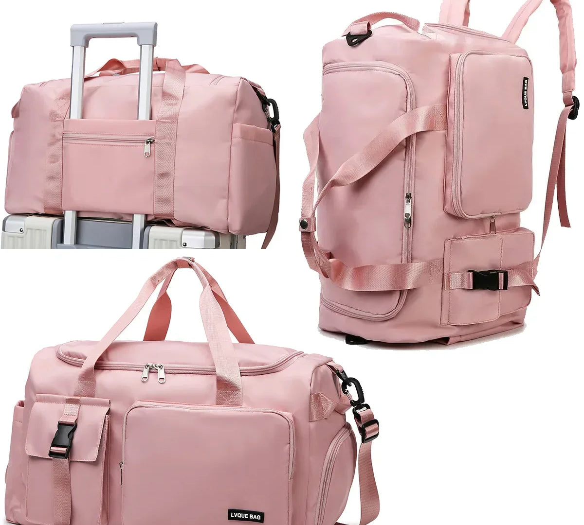 travel bag with trolleycase sleeve waterproof duffel