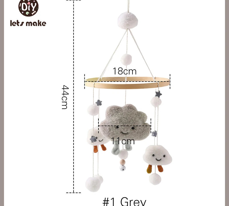 Wooden Baby Rattle Mobile