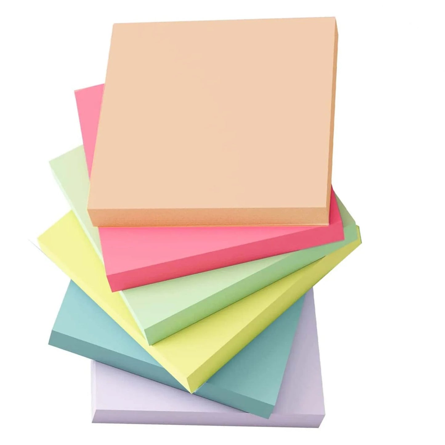 6 Pcs Fluorescent Sticky Notes