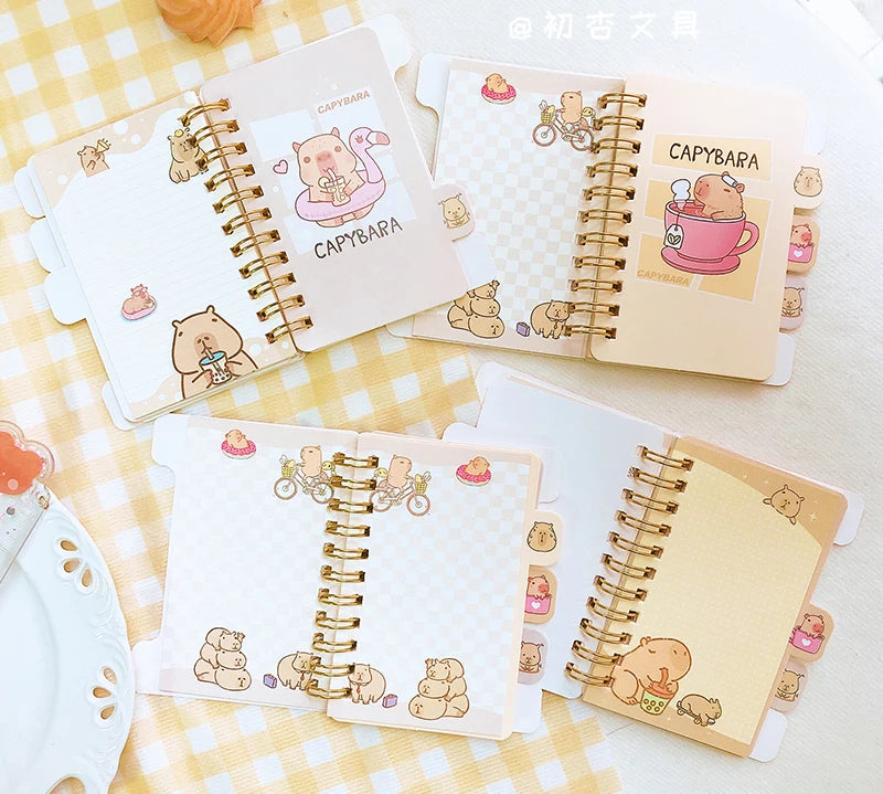 Adorable capybara notepad for writing and doodling