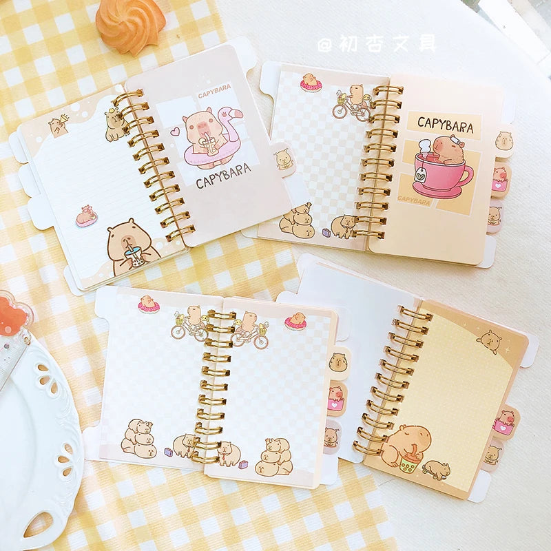 Adorable capybara notepad for writing and doodling