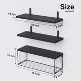 Floating Wooden Wall Shelves