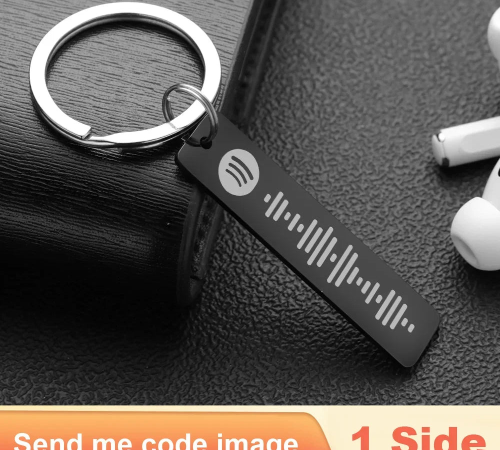 Personalized Spotify Code Keychain