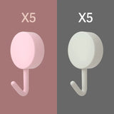 10PCS Self-Adhesive Wall Hooks